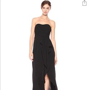 NWT Halston - Women's Strapless Ruffle Front Gown